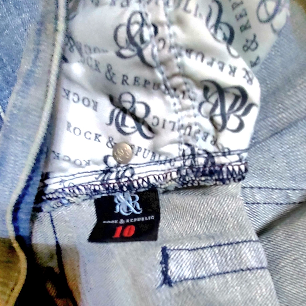 Blue Jeans Size 10.By Rock & Republic - Picture 3 of 8
